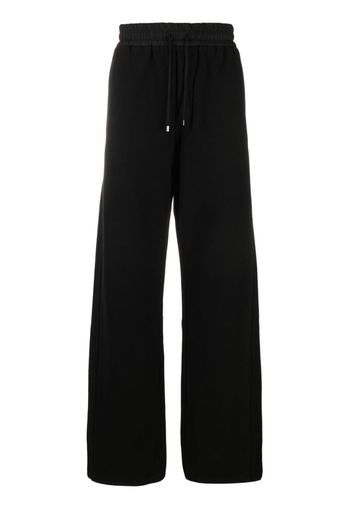 Saint Laurent Pantaloni sportivi a gamba ampia - Nero