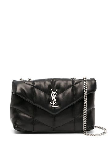 Saint Laurent Borsa a spalla Puffer Toy trapuntata - Nero