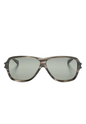 Saint Laurent Occhiali da sole SL 609 con montatura stile pilota - Grigio