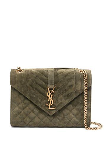 Saint Laurent medium Cassandra quilted shoulder bag - Verde