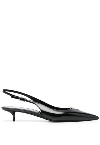 Saint Laurent Pumps Cherish 30mm con strass - Nero