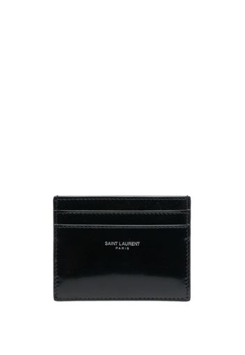 Saint Laurent Paris leather cardholder - Nero