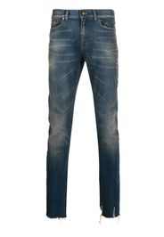 acid wash straight leg jeans