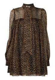 leopard-print blouse