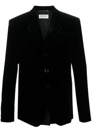 single-breasted ribbed blazer