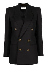 Saint Laurent peak-lapel double-breasted blazer - Nero