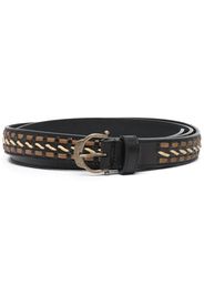 Saint Laurent horseshoe-buckle belt - Nero