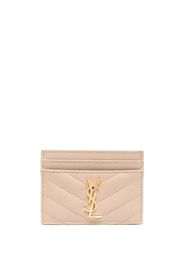 Saint Laurent monogram quilted cardholder - Toni neutri