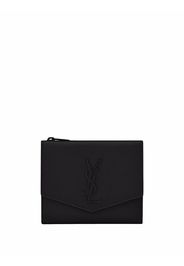 Saint Laurent YSL embroidered wallet - Nero