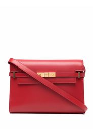 Saint Laurent Manhattan clasp-fastening shoulder bag - Rosso