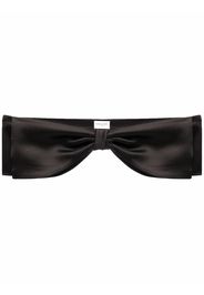 Saint Laurent bow-detail belt - Nero