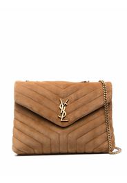 Saint Laurent Loulou medium shoulder bag - Marrone