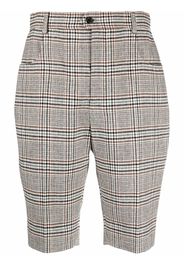 Saint Laurent checked tailored shorts - Toni neutri