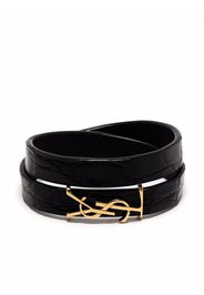 Saint Laurent YSL wraparound bracelet - Nero