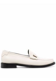 Saint Laurent monogram plaque loafers - Toni neutri