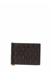 Saint Laurent monogram-pattern cardholder - Marrone