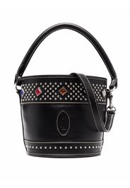 Saint Laurent Bahia studded leather bucket bag - Nero