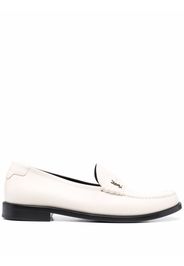 Saint Laurent logo-plaque loafers - Toni neutri