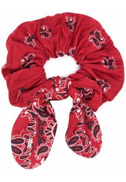 Saint Laurent bandana-print srunchie - Rosso