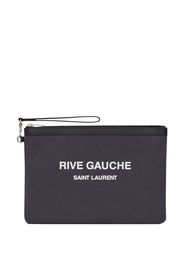 Saint Laurent Clutch con stampa - Grigio