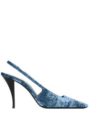 Saint Laurent Pumps Tom con cinturino posteriore - Blu