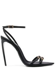 Saint Laurent Sandali New Nuit 100mm - Nero