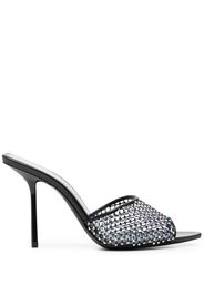 Saint Laurent crystal-embellished leather mules - Nero