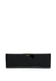 Saint Laurent Clutch con effetto verniciato - Nero