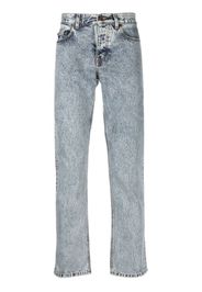 Saint Laurent mid-rise tapered jeans - Blu