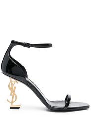 Saint Laurent 85mm logo-lettering sandals - Nero