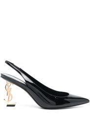 Saint Laurent Pumps Opyum 100mm con cinturino posteriore - Nero