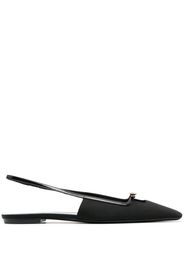 Saint Laurent buckle-detail slingback mules - Nero