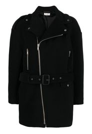 Saint Laurent Cappotto con zip - Nero