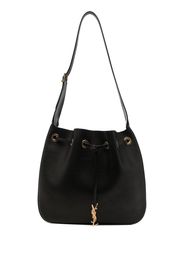 Saint Laurent drawstring bucket shoulder bag - Marrone