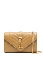 Saint Laurent small Envelope shoulder bag - Marrone