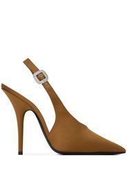 Saint Laurent Yasmeen 115mm slingback pumps - Marrone