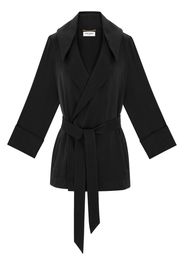 Saint Laurent self-tie hooded jacket - Nero