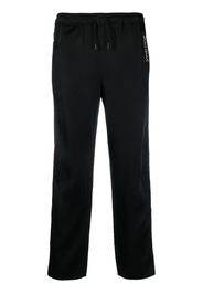 Saint Laurent Pantaloni sportivi a righe con logo - Nero