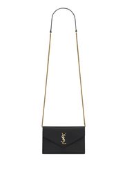 Saint Laurent Cassandre envelope leather bag - Nero