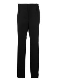 Saint Laurent Pantaloni sartoriali con dettaglio a righe - Nero