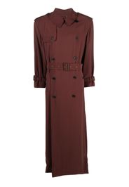 Saint Laurent double-breasted trench coat - Marrone