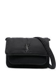 Saint Laurent Niki YSL-plaque messenger bag - Nero