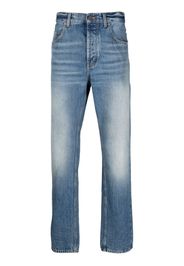 Saint Laurent straight-leg mid-rise jeans - Blu