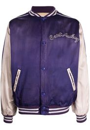 SAINT MXXXXXX logo-embroidered bomber jacket - Viola