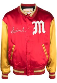 SAINT MXXXXXX satin bomber jacket - Rosso