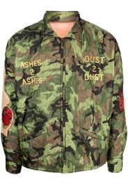 SAINT MXXXXXX embroidered camouflage-print jacket - Verde