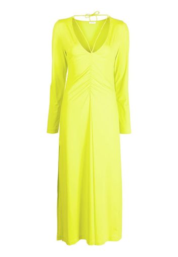 Saks Potts Nikola halterneck midi dress - Verde