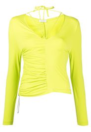 Saks Potts Buta ruched top - Giallo