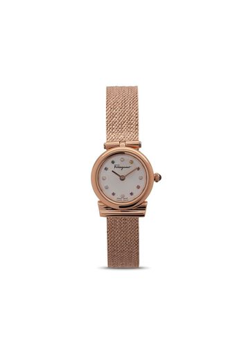 Salvatore Ferragamo Watches Orologio Gancini con meccanismo al quarzo 19mm - Rosa