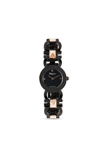 Salvatore Ferragamo Watches two-tone design watch - Nero